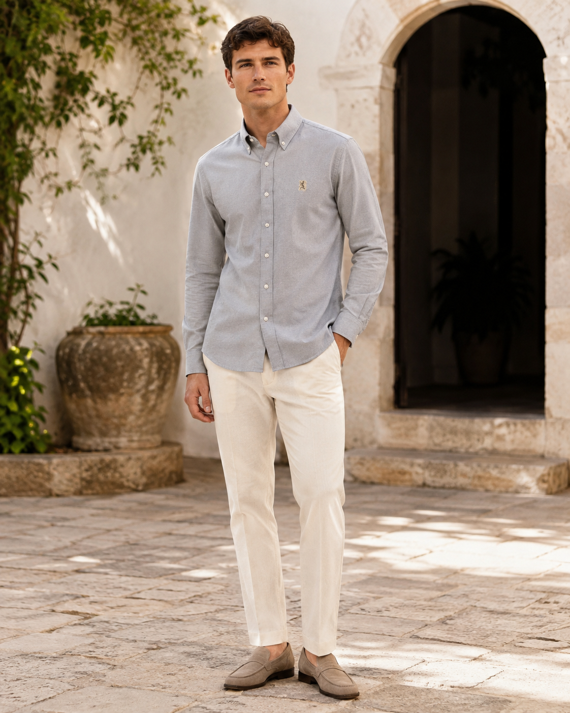 Men’s Long-Sleeve Oxford Shirt