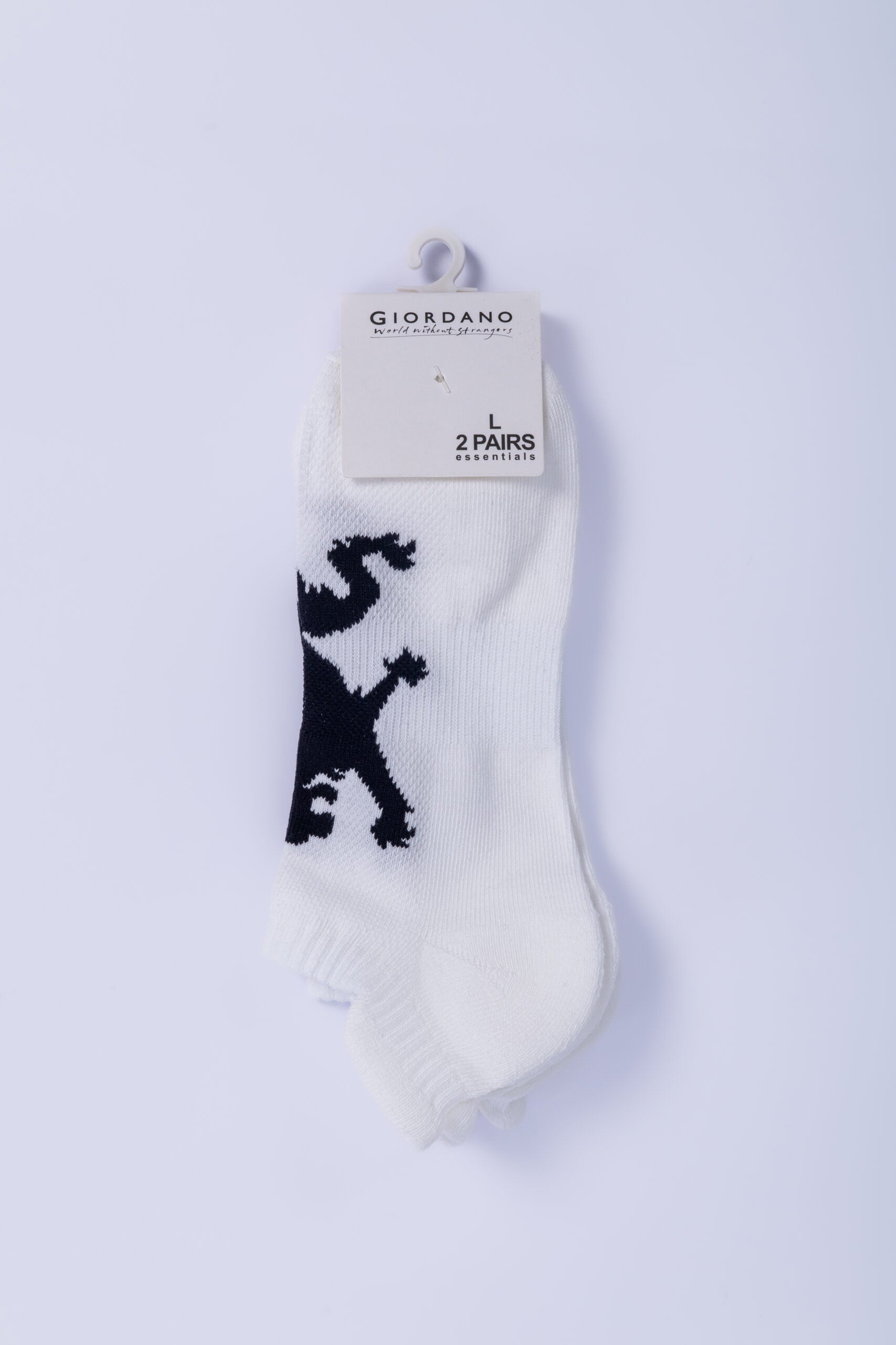 PED SOCKS 2 PAIRS - WHITE, L image