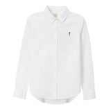 OXFORD SHIRT WITH EMBROIDERY - WHITE-01, L image