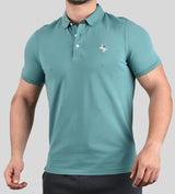 POLO WITH EMBROIDERY - GREEN-69, S image