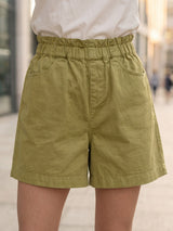 Elastic Waist Casual Shorts