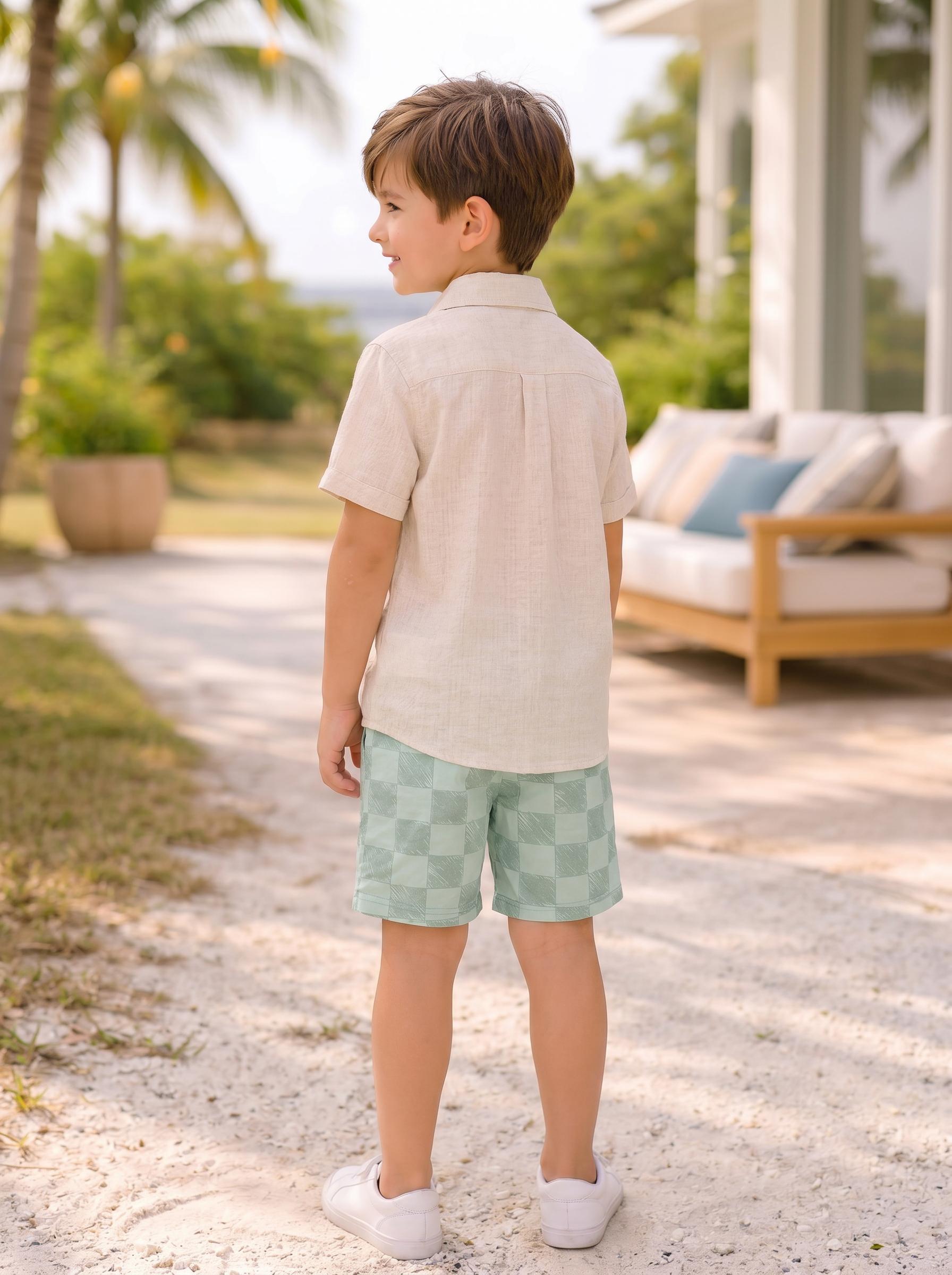 Kid’s Printed Drawstring Shorts