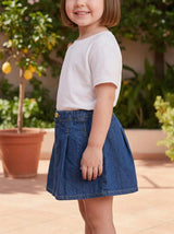 Girls Denim A-Line Skirt