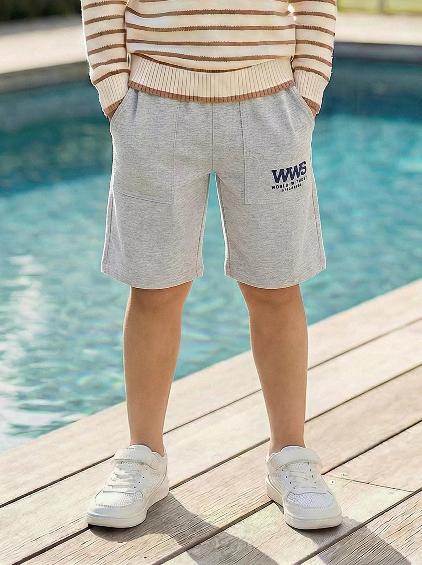 Kids Printed Sports Shorts