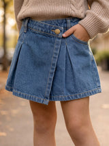 Kids Pleated Mini Skirt