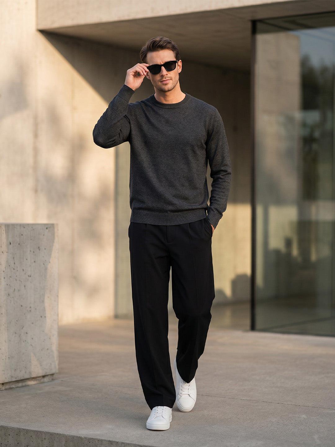 Essential Knit Crewneck Sweater