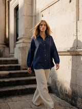 Women's Relaxed Fit Button-Down Shirt