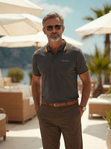 Men’s Contrast Trim Polo T-Shirt