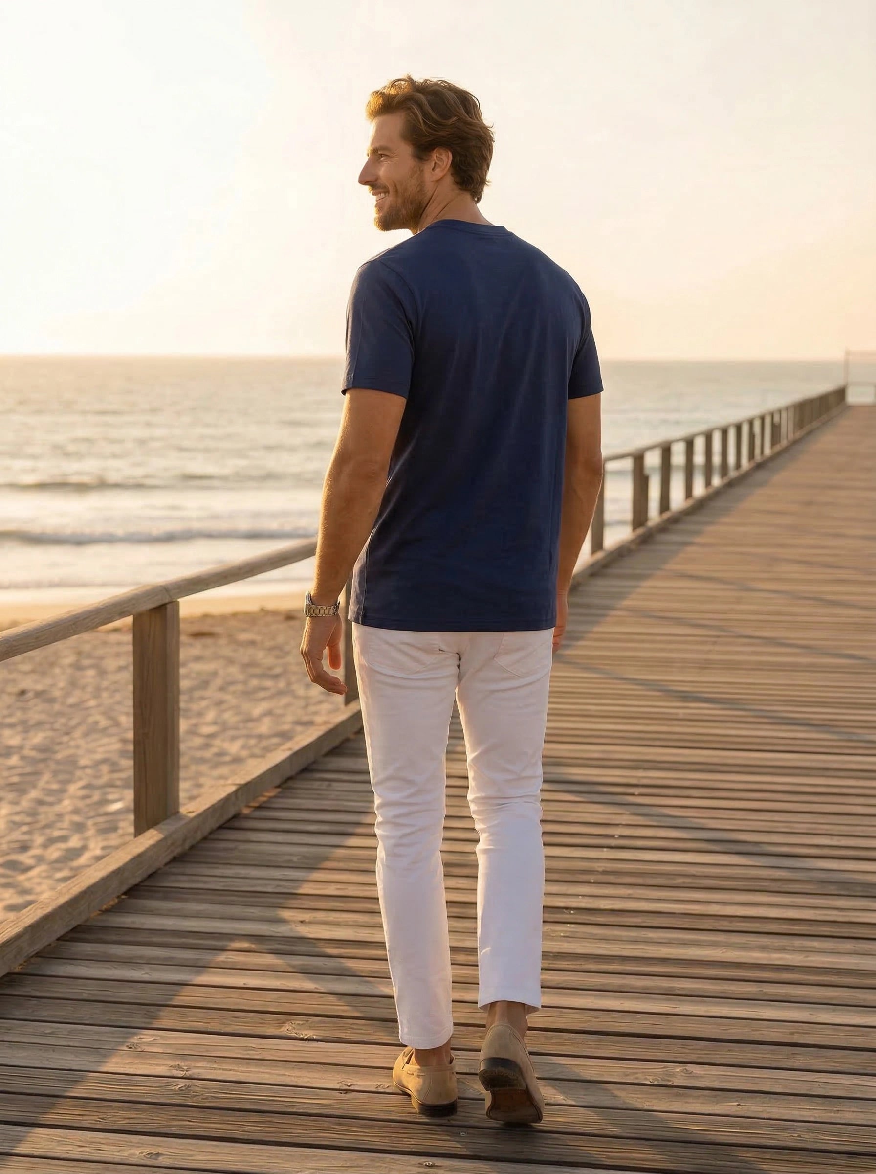 Men’s Minimal Logo Crew Neck T-Shirt