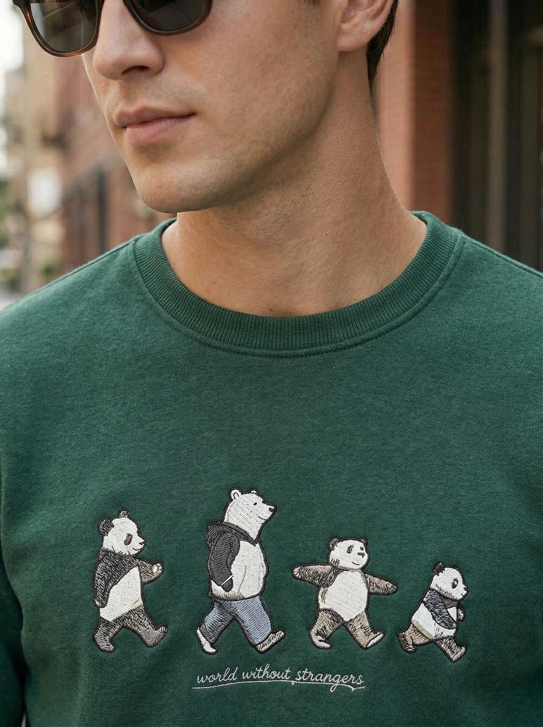 Graphic Crew Neck Sweatshirt