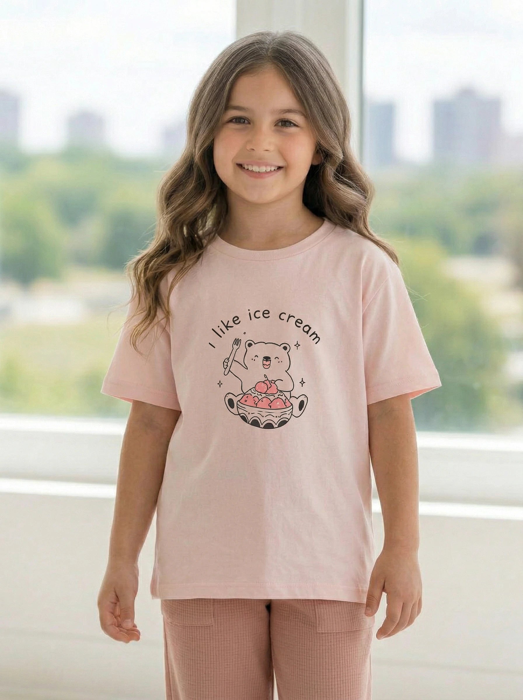 Girls Graphic Crewneck T-Shirt