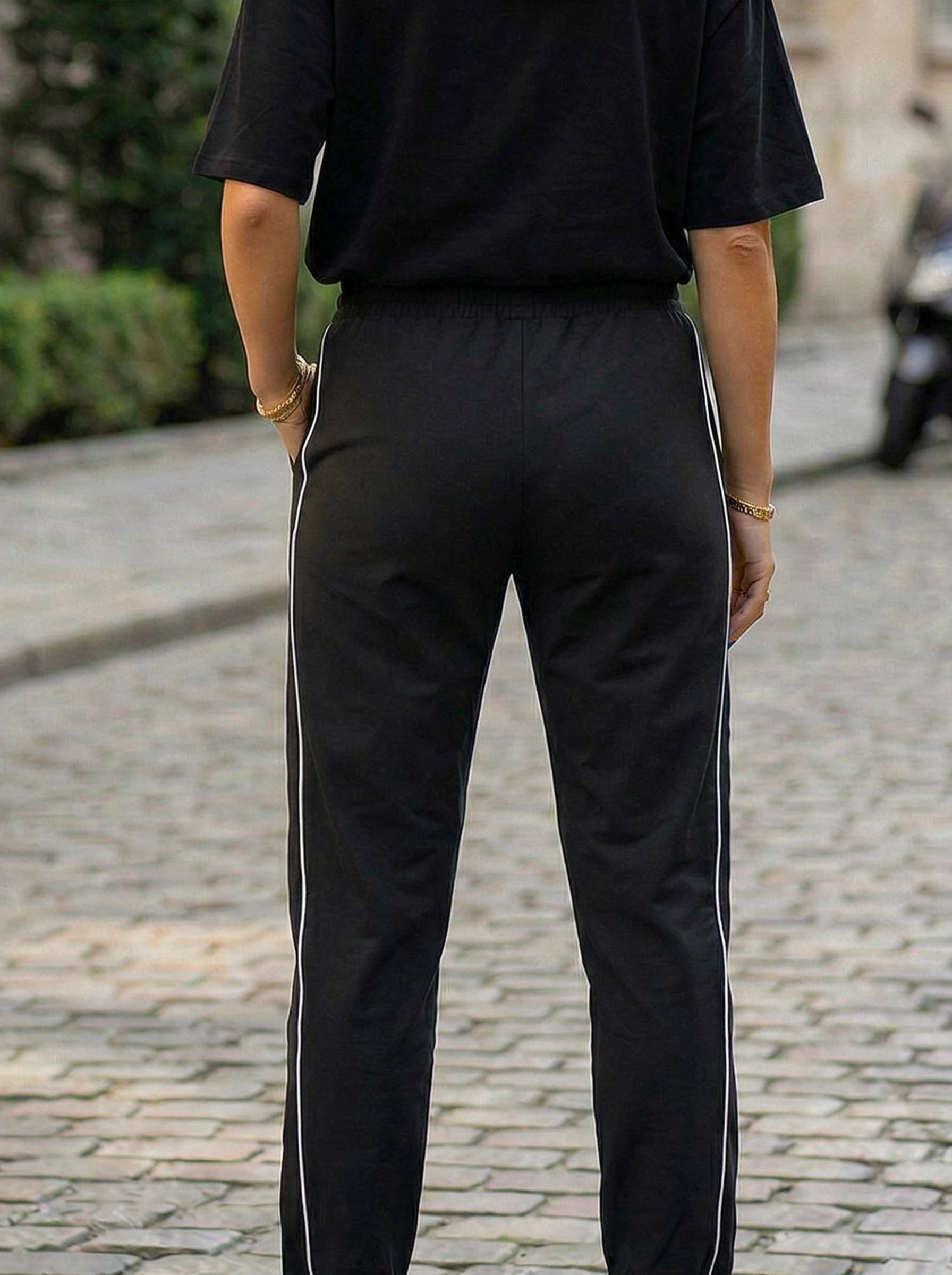 Slim-Fit Stripe Jogger Pants