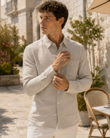 Men’s Long-Sleeve Linen Shirt