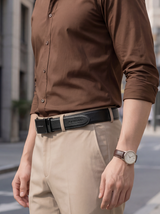 Men’s Leather Buckle Belt