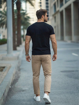 Men’s Henley Neck Short Sleeve T-Shirt