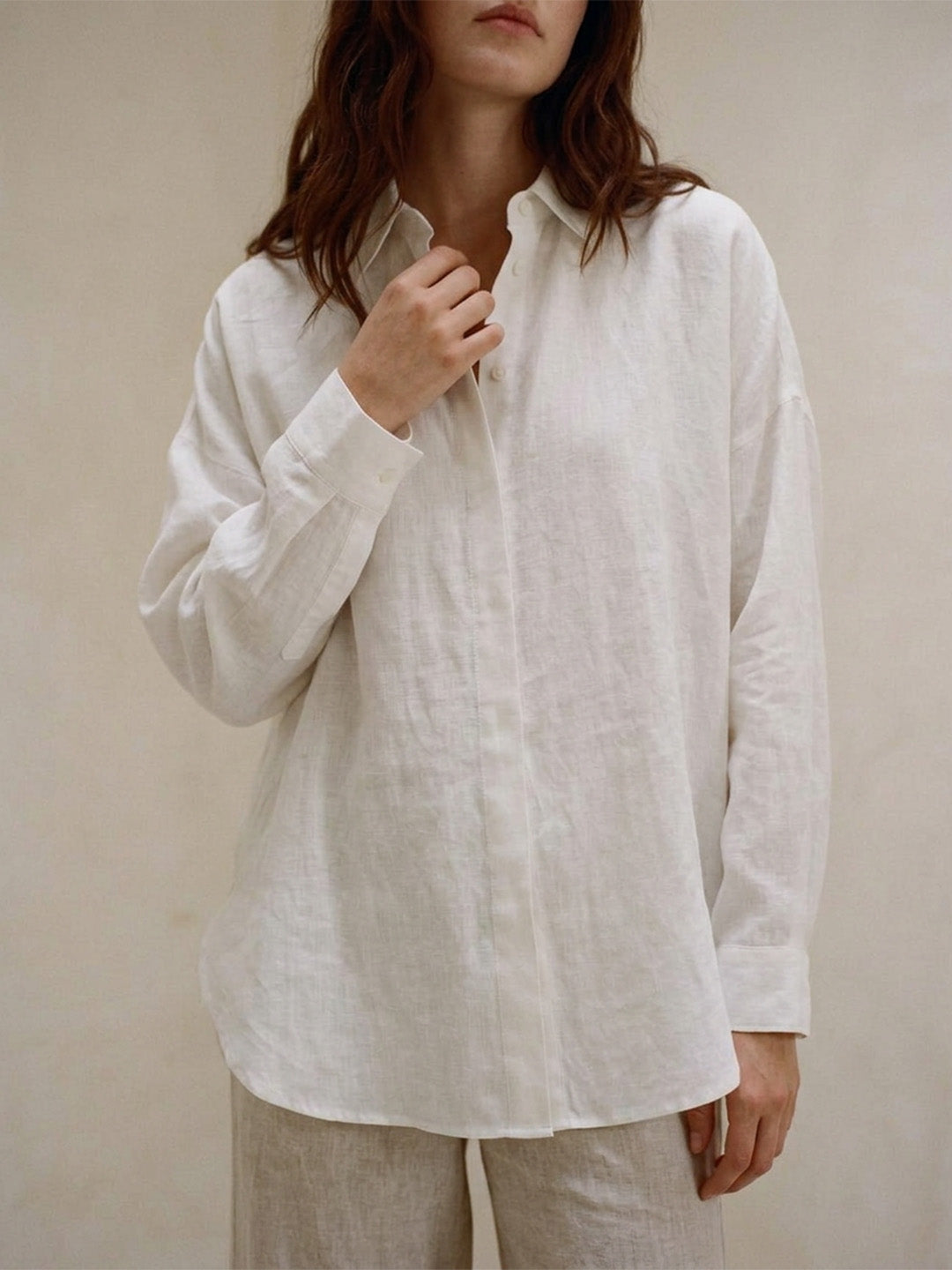 Women's Relaxed Fit Button-Down Shirt