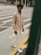 Men’s Button-Up Casual Linen Shirt