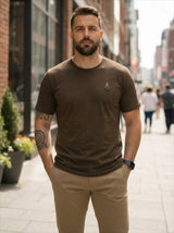 Men’s Embroidered Logo Crew Neck T-Shirt
