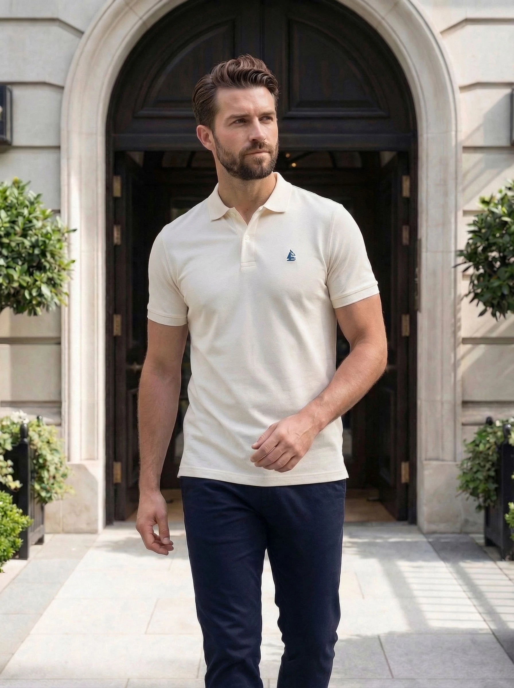 Slim Fit Short Sleeve Polo Shirt