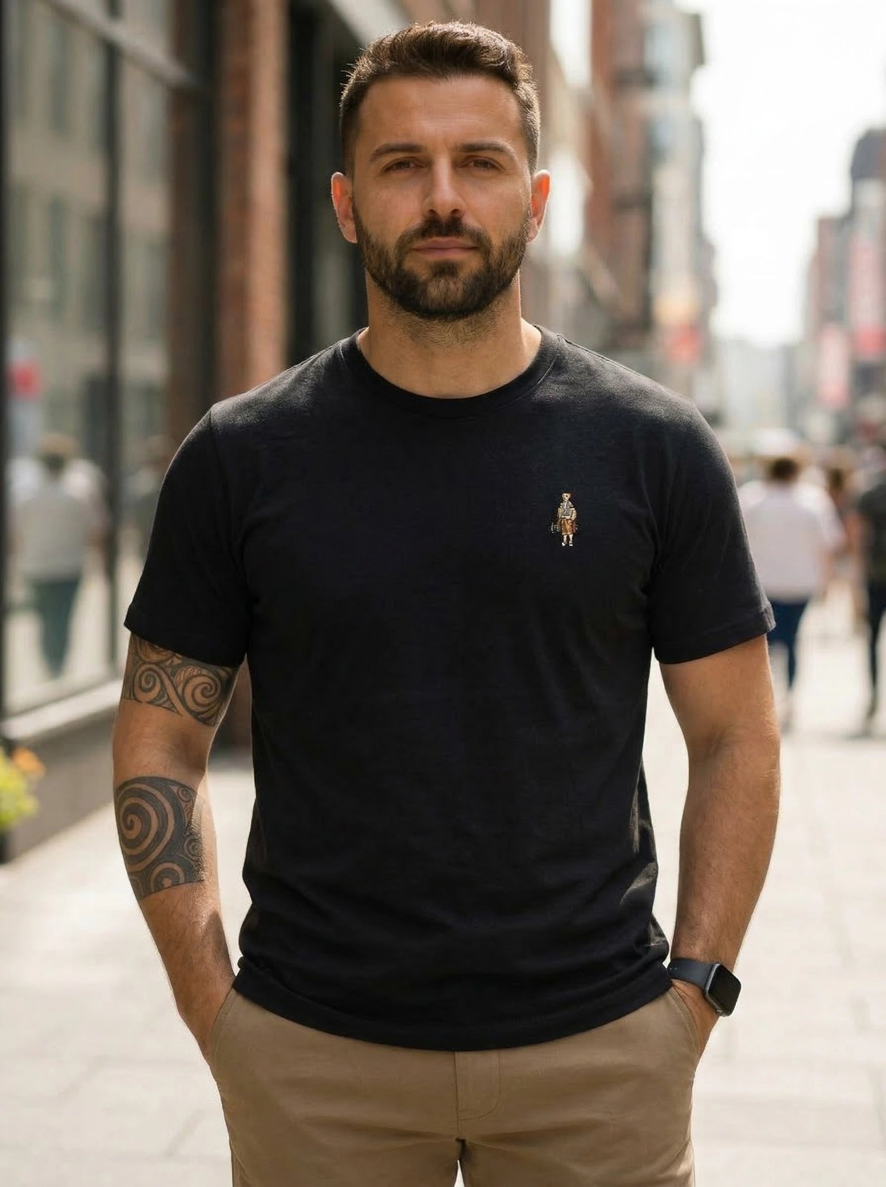 Men’s Embroidered Logo Crew Neck T-Shirt