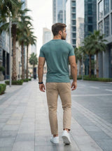 Men’s Henley Neck Short Sleeve T-Shirt