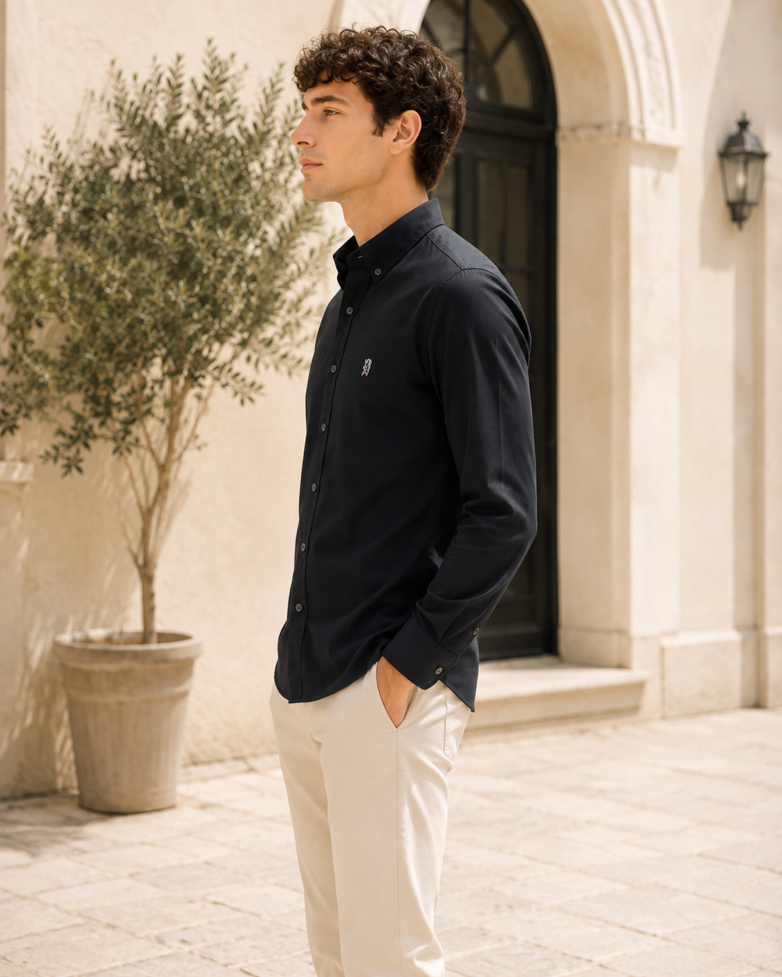 Men’s Long-Sleeve Oxford Shirt