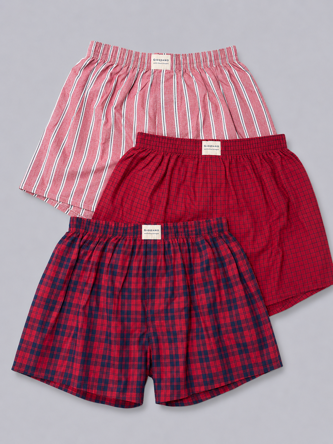 Men’s Woven Boxer Three-Pack