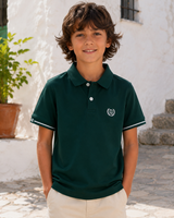 Boys’ Embroidered Short-Sleeve Polo Shirt