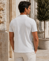 Men’s Patterned Short-Sleeve Polo Shirt