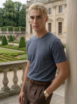 Men’s Textured Crew Neck T-Shirt