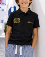 Boys’ Embroidered Short-Sleeve Polo Shirt