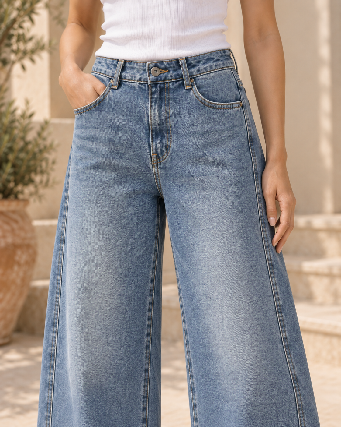 Barrel-Leg Jeans