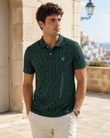 Men’s Tonal Pattern Polo Shirt