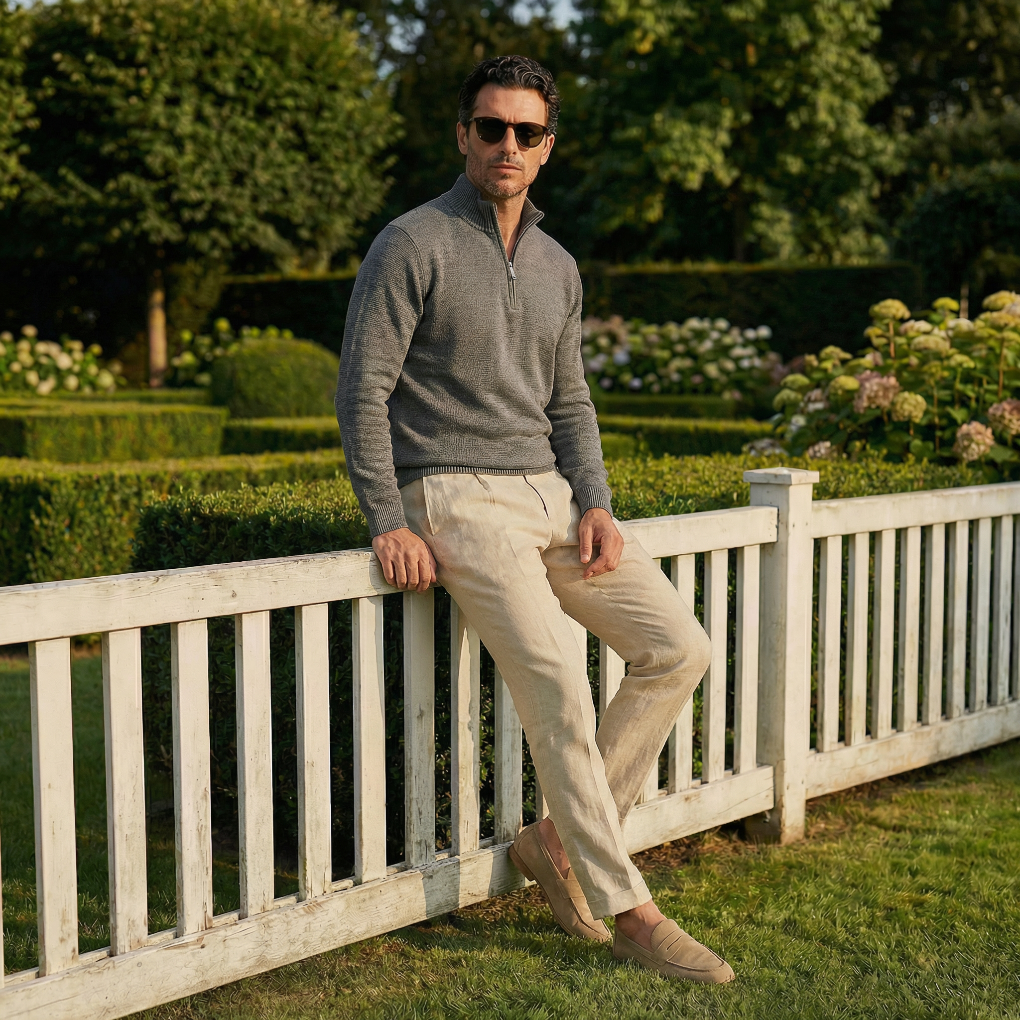 MOCK NECK PULLOVER SWEATER - Dk Grey, XXL image