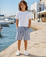 Boys’ Striped Drawstring Shorts