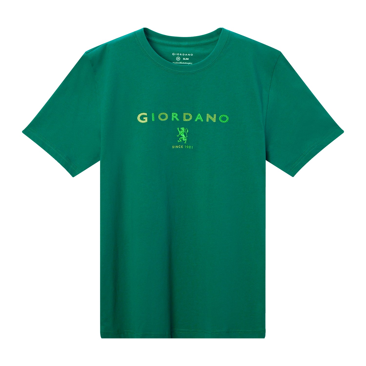 T-SHIRT WITH PRINT - Green-26, L image