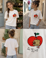 Girls’ Apple Graphic Short-Sleeve T-Shirt