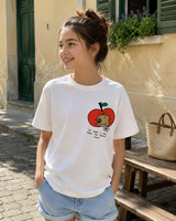 Girls’ Apple Graphic Short-Sleeve T-Shirt