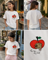 Girls’ Apple Graphic Short-Sleeve T-Shirt
