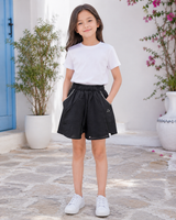 Girls’ Elastic Waist Utility Shorts