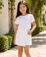 Girls’ Wrap-Front Skort