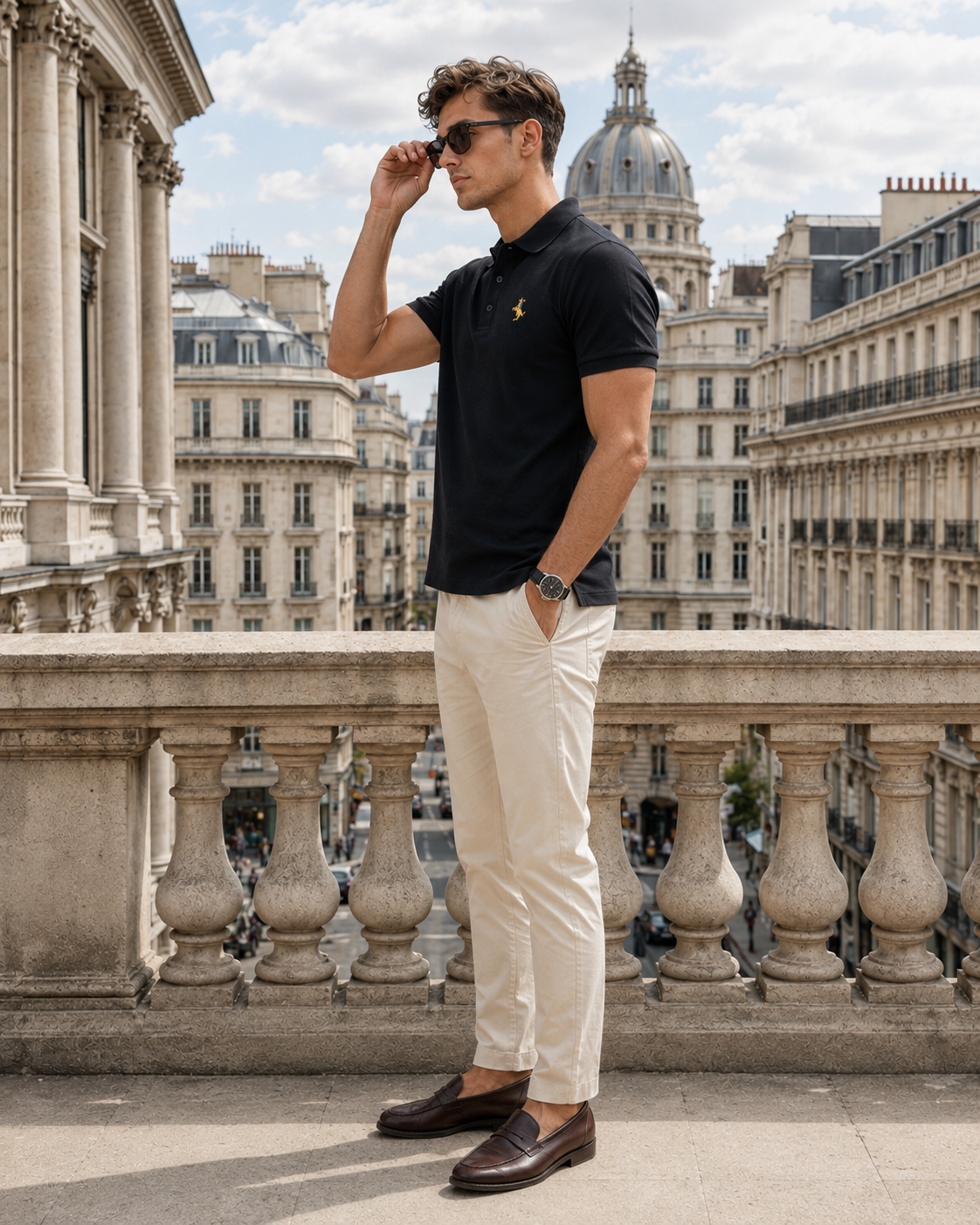Men’s Embroidered Polo Shirt