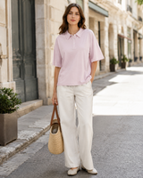 Relaxed Short-Sleeve Polo Shirt
