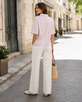 Relaxed Short-Sleeve Polo Shirt
