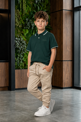 Kids Contrast Trim Polo Shirt