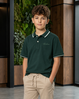 Kids Contrast Trim Polo Shirt