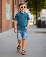 Kids Embroidered Detail Polo T-Shirt