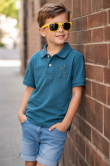 Kids Embroidered Detail Polo T-Shirt
