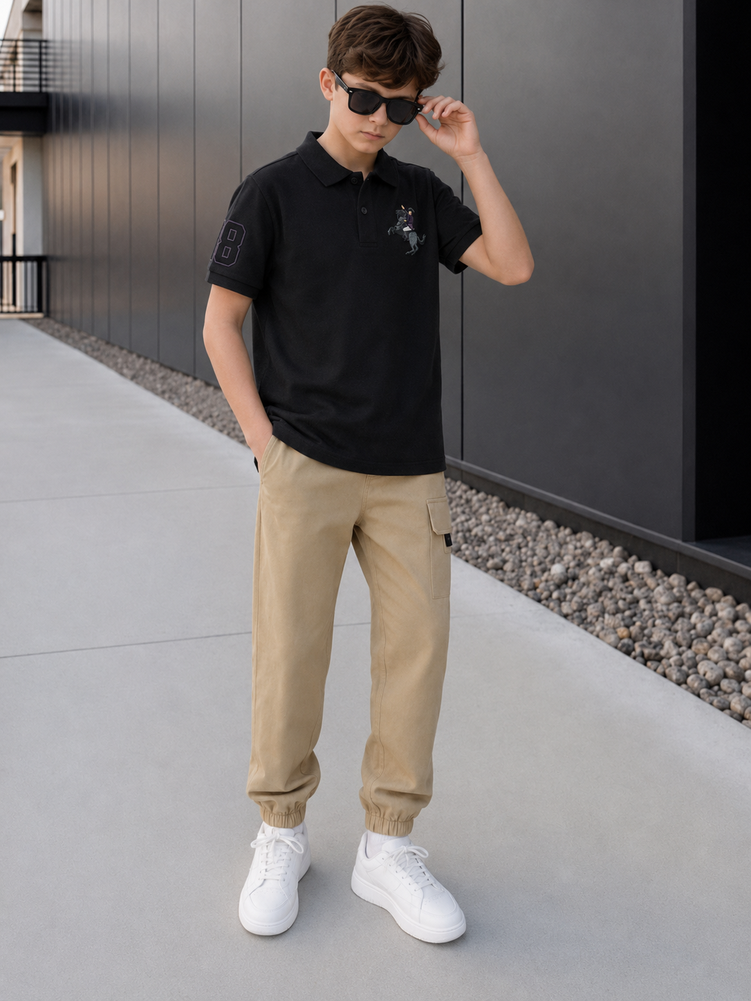 Kids Graphic Polo Shirt
