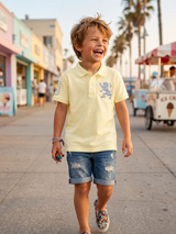Kids Embroidered Detail Polo T-Shirt